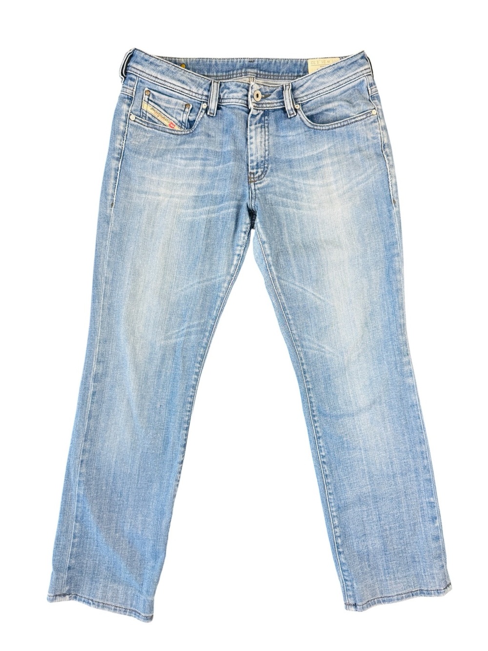 Diesel Ronhy Bootcut Jeans Womens 31x32 Light Wash Stretch Y2K Denim
